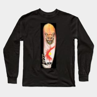 Panther Painted Feather Long Sleeve T-Shirt